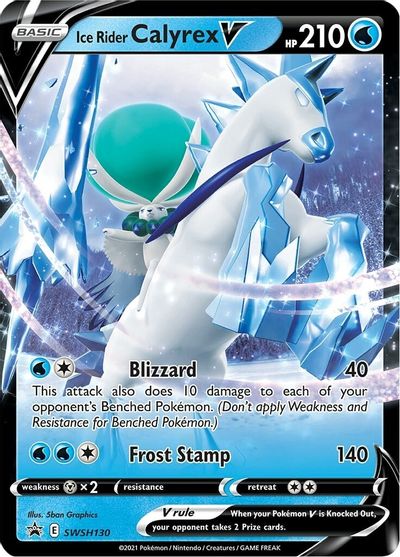 Ice Rider Calyrex V (SWSH130) (Jumbo Card) [Sword & Shield: Black Star Promos] | Game Master's Emporium (The New GME)