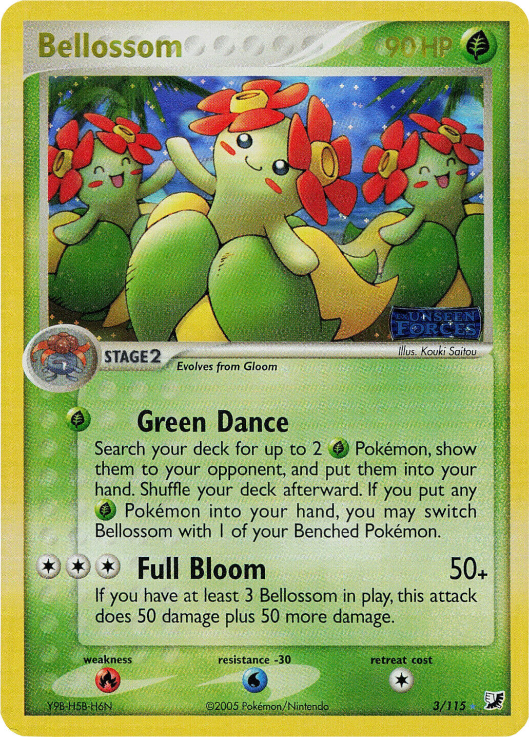 Bellossom (3/115) (Stamped) [EX: Unseen Forces] | Game Master's Emporium (The New GME)
