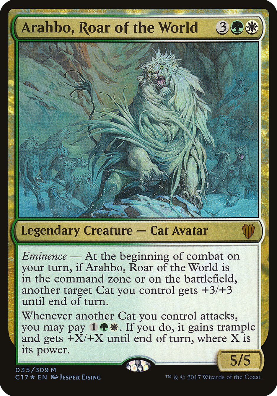 Arahbo, Roar of the World (Oversized) [Commander 2017 Oversized] | Game Master's Emporium (The New GME)