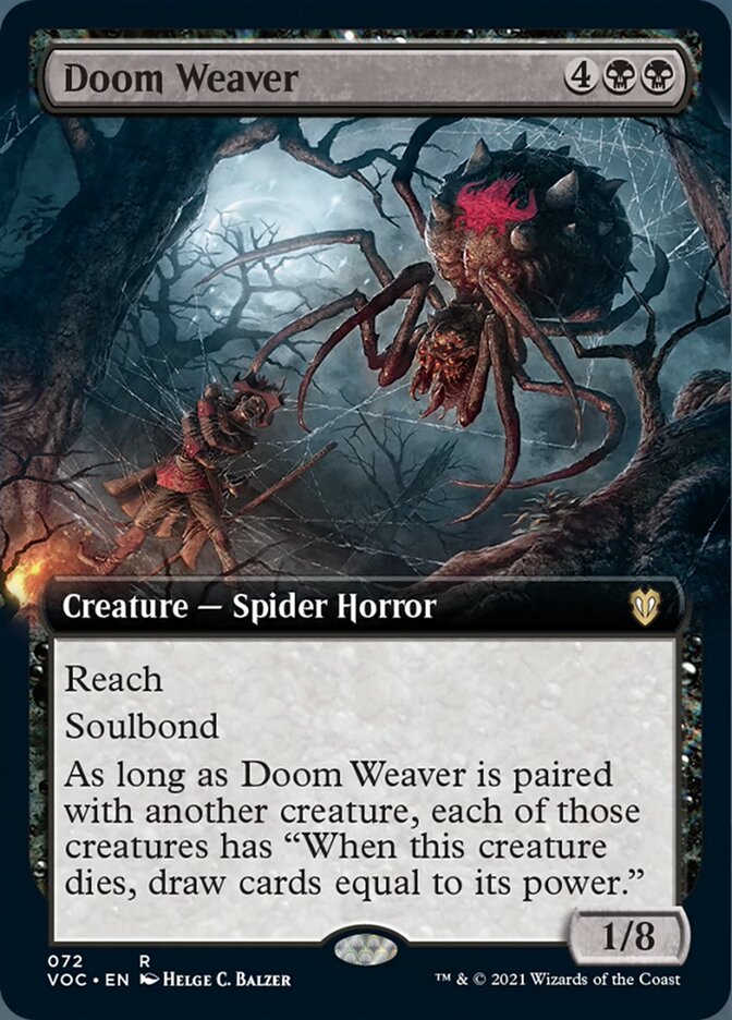 Doom Weaver (Extended Art) [Innistrad: Crimson Vow Commander] | Game Master's Emporium (The New GME)