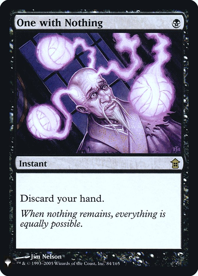 One with Nothing [Mystery Booster] | Game Master's Emporium (The New GME)