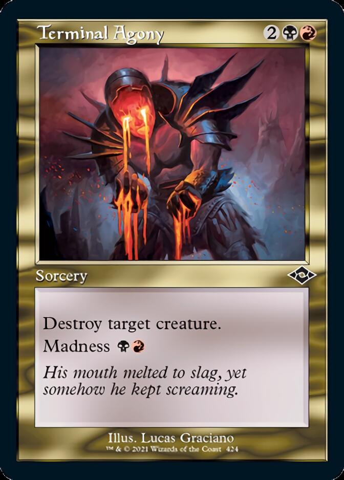 Terminal Agony (Retro Foil Etched) [Modern Horizons 2] | Game Master's Emporium (The New GME)