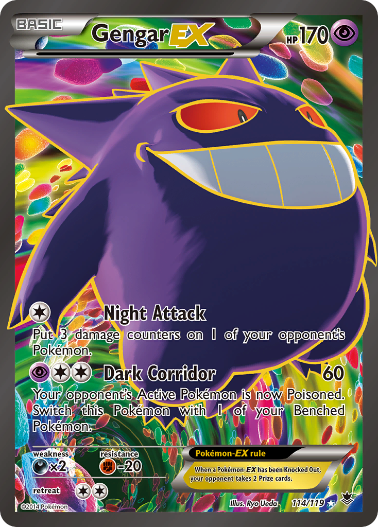 Gengar EX (114/119) [XY: Phantom Forces] | Game Master's Emporium (The New GME)