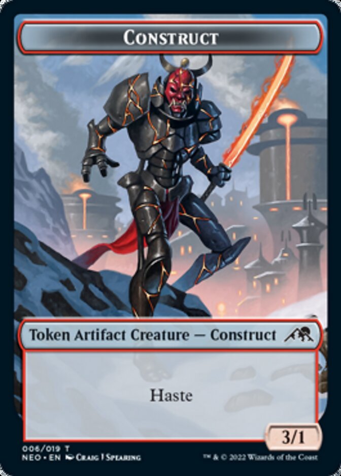 Construct (006) // Blood (017) Double-Sided Token [Challenger Decks 2022 Tokens] | Game Master's Emporium (The New GME)