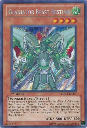Gladiator Beast Bestiari [LCGX-EN237] Secret Rare | Game Master's Emporium (The New GME)