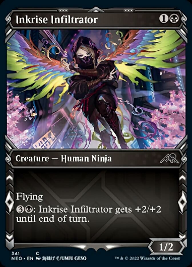 Inkrise Infiltrator (Showcase Ninja) [Kamigawa: Neon Dynasty] | Game Master's Emporium (The New GME)