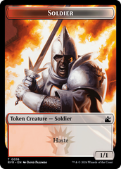 Elf Knight // Soldier Double-Sided Token [Ravnica Remastered Tokens] | Game Master's Emporium (The New GME)