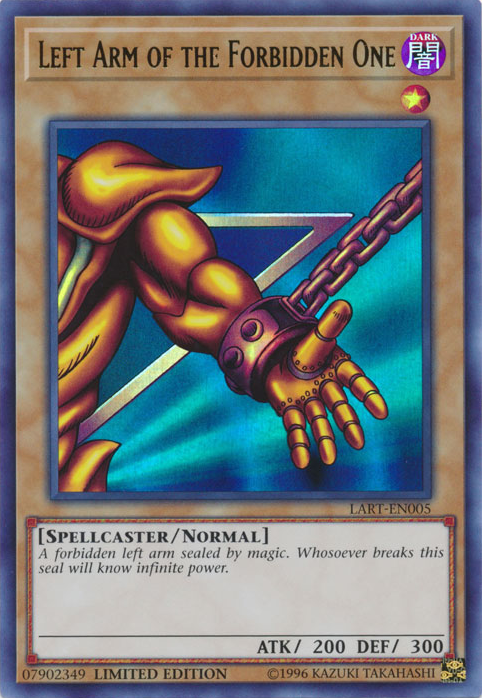 Left Arm of the Forbidden One [LART-EN005] Ultra Rare | Game Master's Emporium (The New GME)