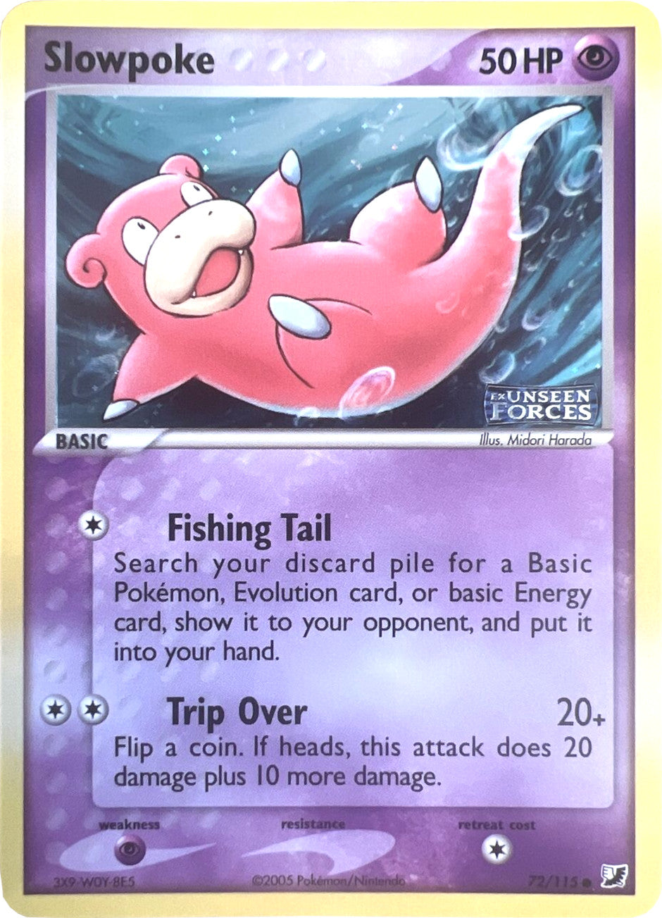 Slowpoke (72/115) (Stamped) [EX: Unseen Forces] | Game Master's Emporium (The New GME)