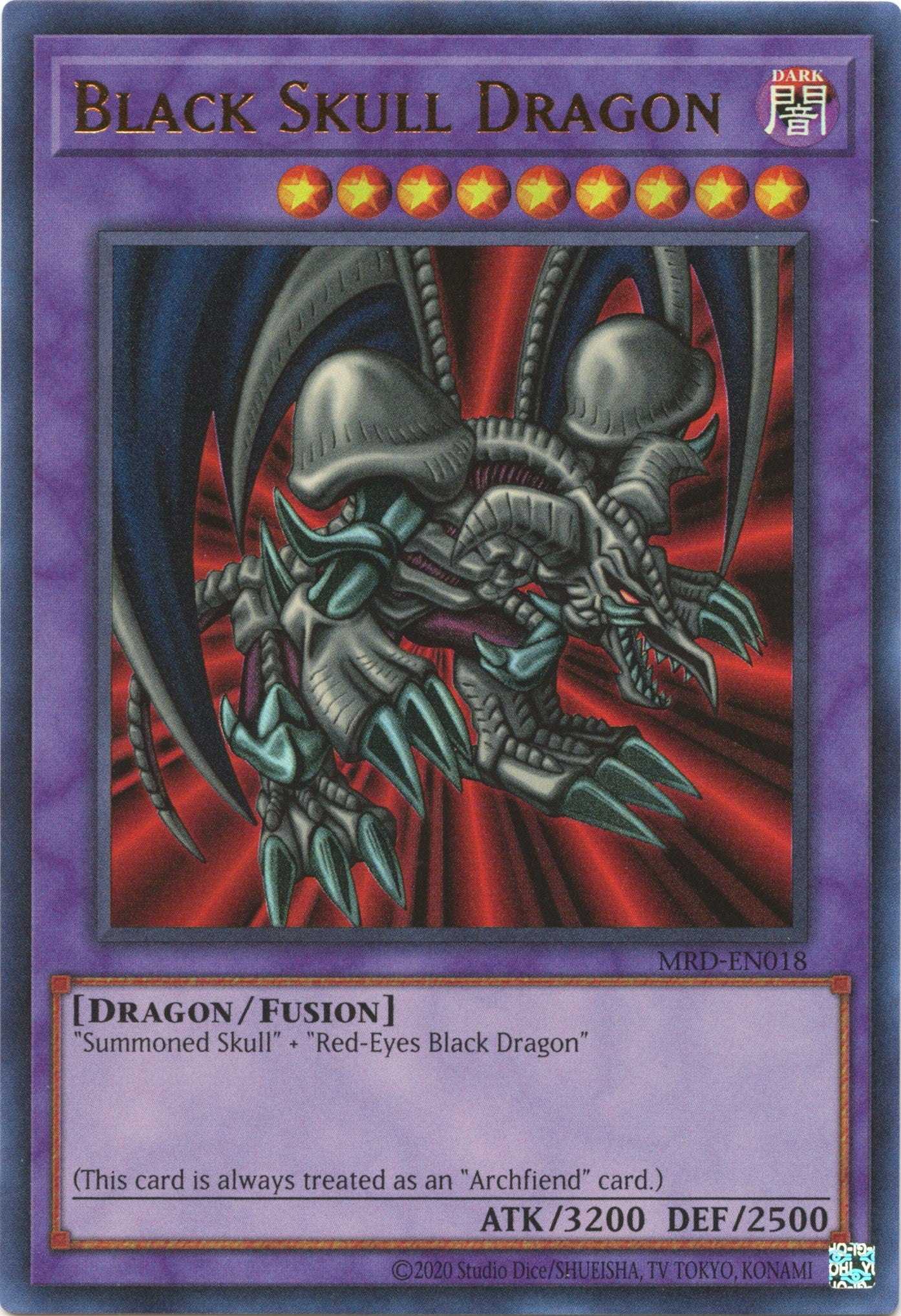 Black Skull Dragon (25th Anniversary) [MRD-EN018] Ultra Rare | Game Master's Emporium (The New GME)