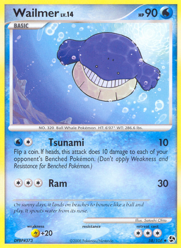 Wailmer (58/106) [Diamond & Pearl: Great Encounters] | Game Master's Emporium (The New GME)