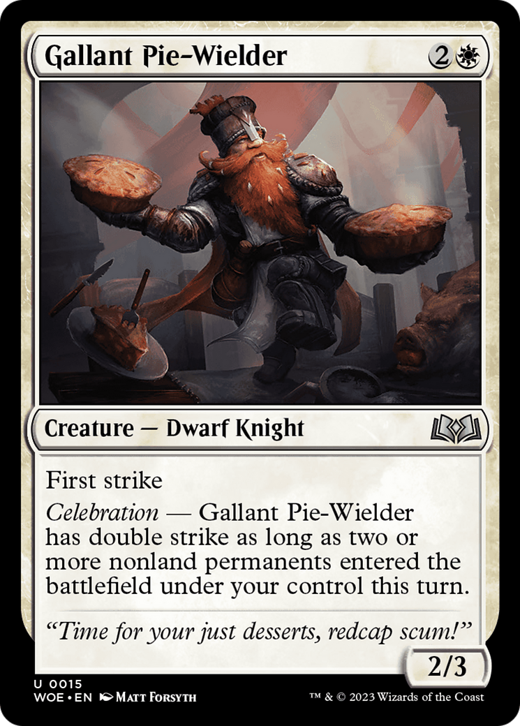 Gallant Pie-Wielder [Wilds of Eldraine] | Game Master's Emporium (The New GME)