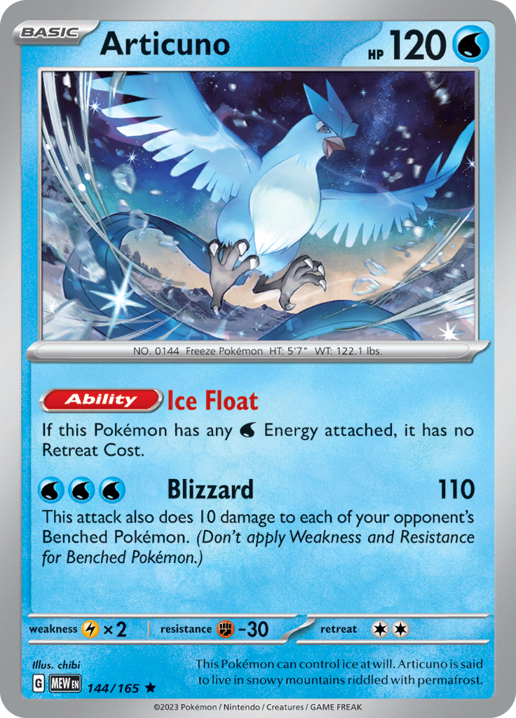 Articuno (144/165) [Scarlet & Violet: 151] | Game Master's Emporium (The New GME)