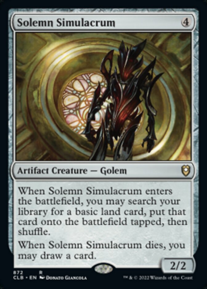 Solemn Simulacrum [Commander Legends: Battle for Baldur's Gate] | Game Master's Emporium (The New GME)