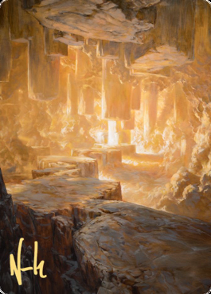 Pillarverge Pathway Art Card (Gold-Stamped Signature) [Zendikar Rising Art Series] | Game Master's Emporium (The New GME)