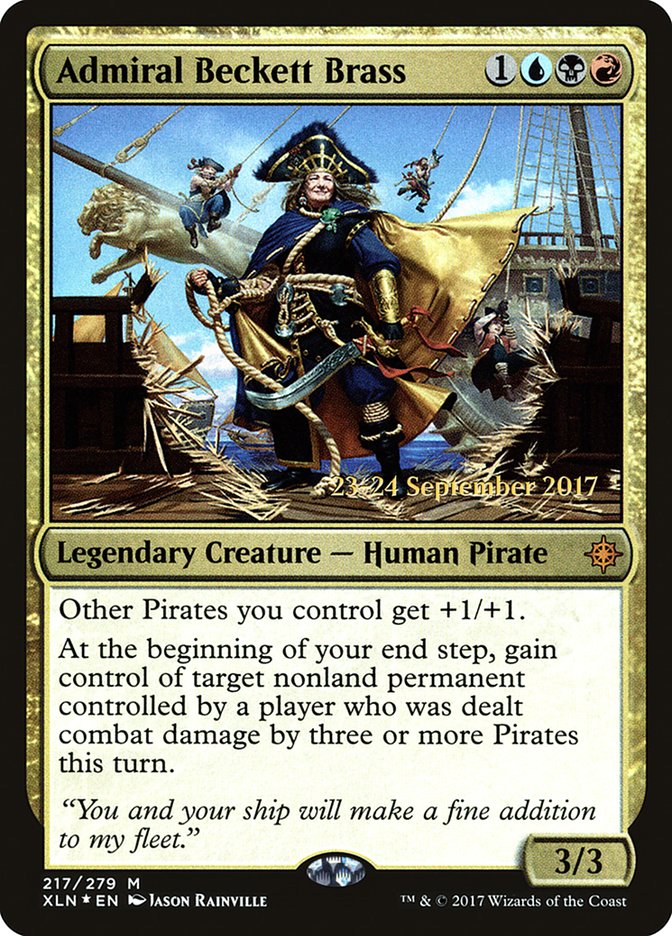 Admiral Beckett Brass [Ixalan Prerelease Promos] | Game Master's Emporium (The New GME)