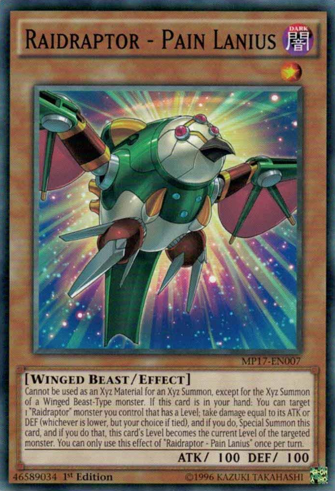 Raidraptor - Pain Lanius [MP17-EN007] Common | Game Master's Emporium (The New GME)
