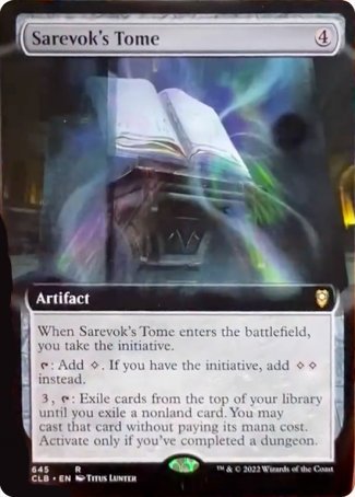 Sarevok's Tome (Extended Art) [Commander Legends: Battle for Baldur's Gate] | Game Master's Emporium (The New GME)