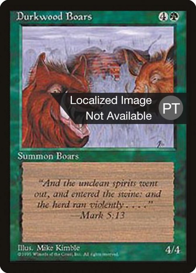 Durkwood Boars [Fourth Edition (Foreign Black Border)] | Game Master's Emporium (The New GME)