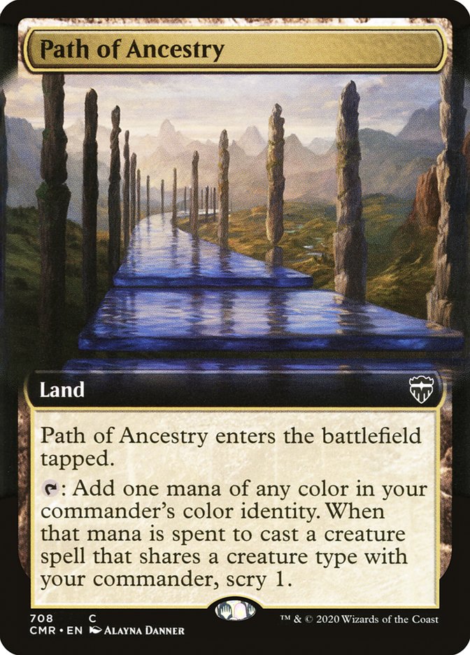 Path of Ancestry (Extended Art) [Commander Legends] | Game Master's Emporium (The New GME)