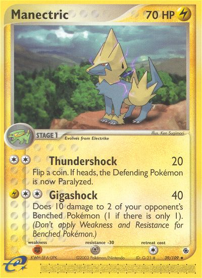 Manectric (39/109) [EX: Ruby & Sapphire] | Game Master's Emporium (The New GME)