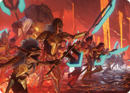 Roar of Resistance Art Card [Phyrexia: All Will Be One Art Series] | Game Master's Emporium (The New GME)