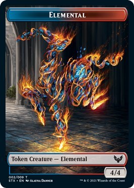 Elemental // Pest Double-Sided Token [Strixhaven: School of Mages Tokens] | Game Master's Emporium (The New GME)