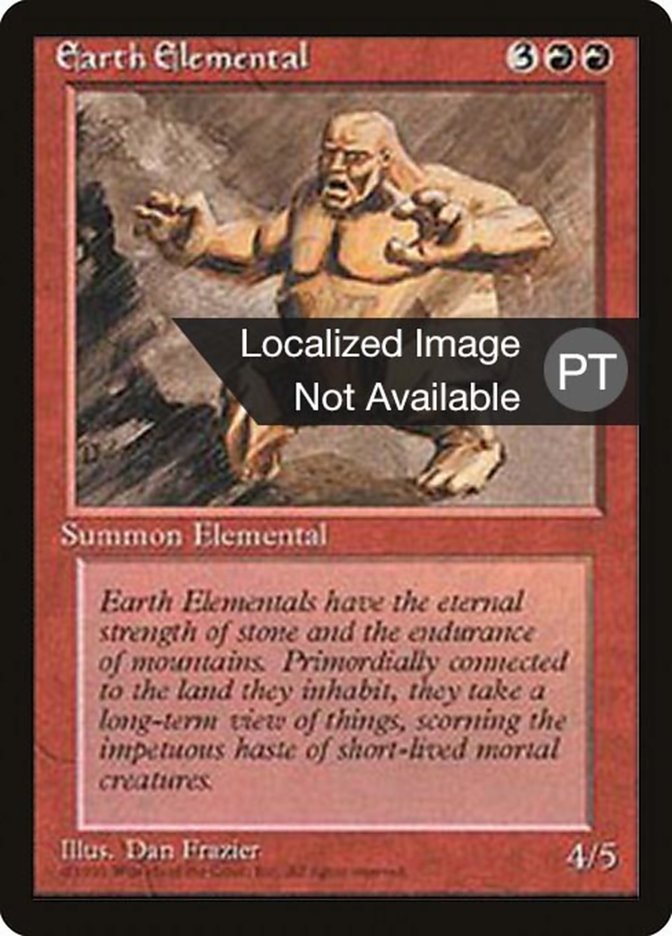 Earth Elemental [Fourth Edition (Foreign Black Border)] | Game Master's Emporium (The New GME)