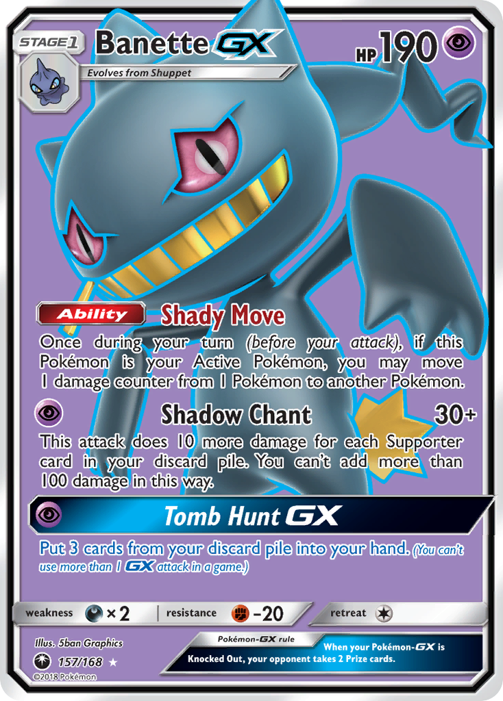 Banette GX (157/168) [Sun & Moon: Celestial Storm] | Game Master's Emporium (The New GME)