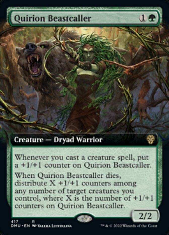Quirion Beastcaller (Extended Art) [Dominaria United] | Game Master's Emporium (The New GME)
