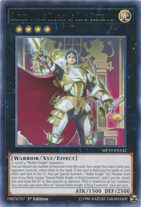 Sacred Noble Knight of King Custennin [MP19-EN142] Rare | Game Master's Emporium (The New GME)