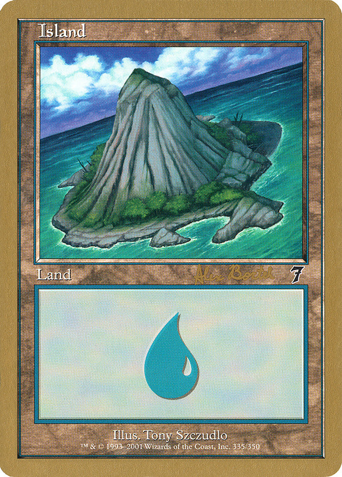 Island (ab335a) (Alex Borteh) [World Championship Decks 2001] | Game Master's Emporium (The New GME)