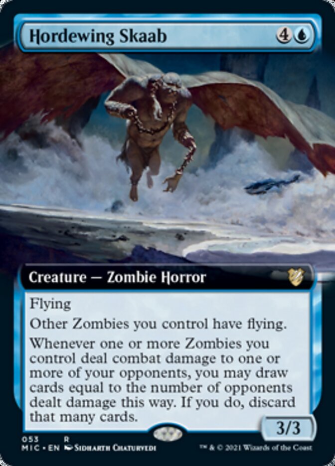 Hordewing Skaab (Extended Art) [Innistrad: Midnight Hunt Commander] | Game Master's Emporium (The New GME)