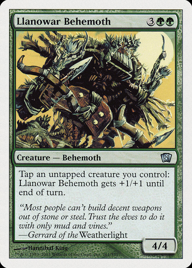 Llanowar Behemoth (8th Edition) [Oversize Cards] | Game Master's Emporium (The New GME)