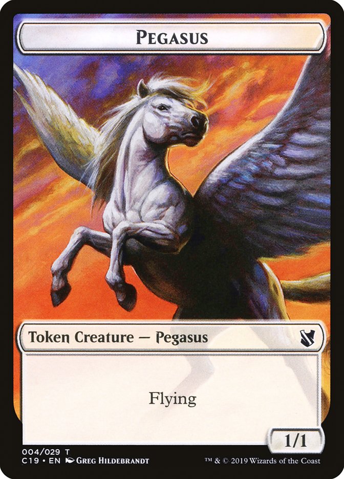 Pegasus Token [Commander 2019 Tokens] | Game Master's Emporium (The New GME)