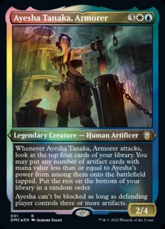 Ayesha Tanaka, Armorer (Foil Etched) [Dominaria United Commander] | Game Master's Emporium (The New GME)