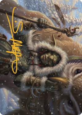 Owlbear Shepherd Art Card (Gold-Stamped Signature) [Commander Legends: Battle for Baldur's Gate Art Series] | Game Master's Emporium (The New GME)