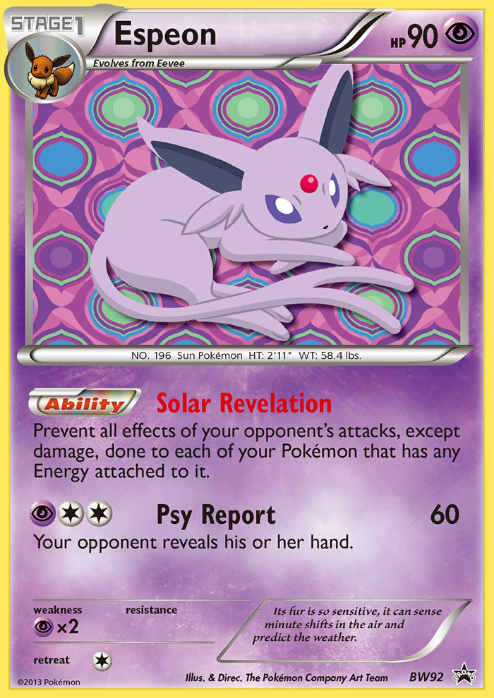 Espeon (BW92) [Black & White: Black Star Promos] | Game Master's Emporium (The New GME)