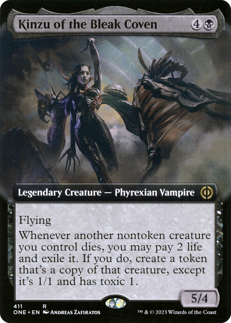 Kinzu of the Bleak Coven (Extended Art) [Phyrexia: All Will Be One] | Game Master's Emporium (The New GME)