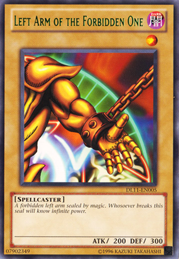 Left Arm of the Forbidden One (Green) [DL11-EN005] Rare | Game Master's Emporium (The New GME)