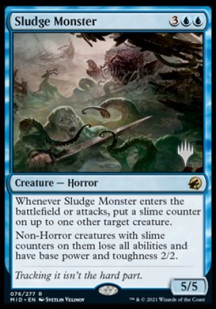 Sludge Monster (Promo Pack) [Innistrad: Midnight Hunt Promos] | Game Master's Emporium (The New GME)