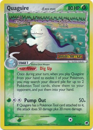 Quagsire (21/101) (Delta Species) (Stamped) [EX: Dragon Frontiers] | Game Master's Emporium (The New GME)