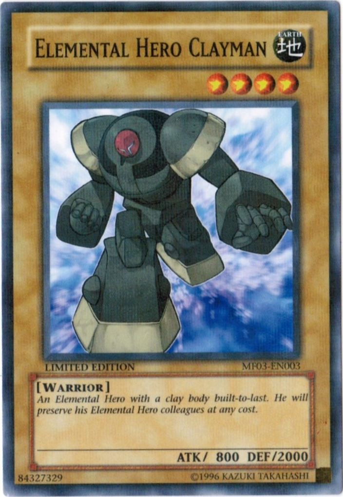 Elemental Hero Clayman [MF03-EN003] Parallel Rare | Game Master's Emporium (The New GME)