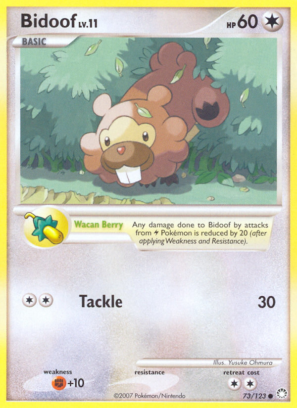 Bidoof (73/123) [Diamond & Pearl: Mysterious Treasures] | Game Master's Emporium (The New GME)