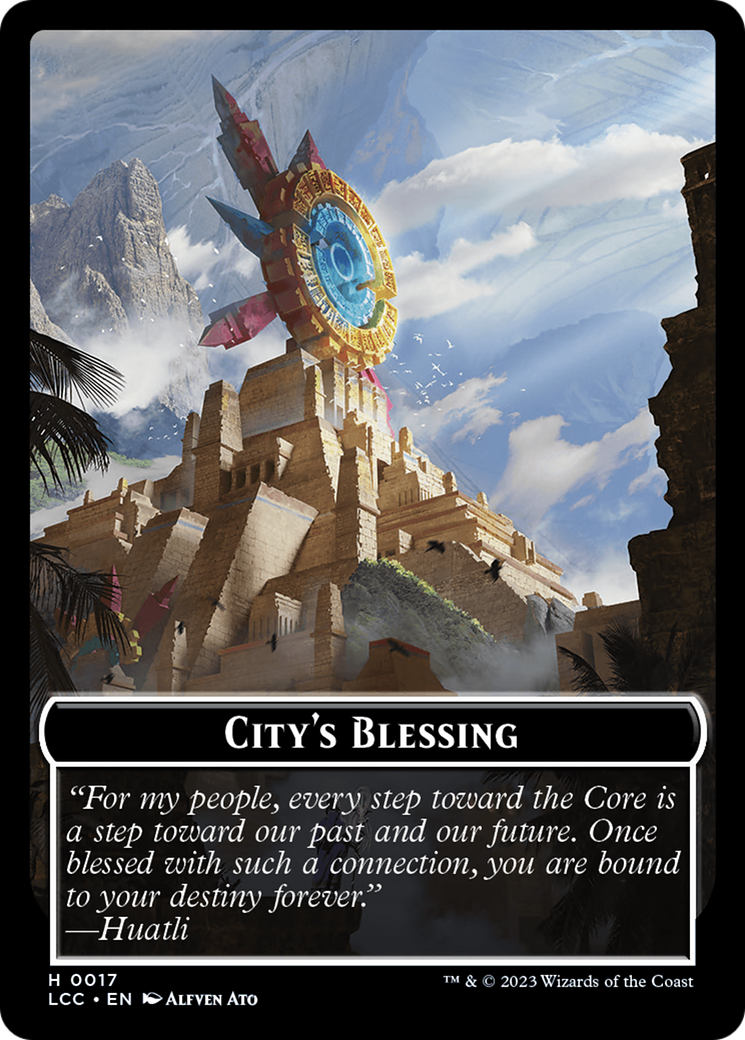 City's Blessing // Pirate (0005) Double-Sided Token [The Lost Caverns of Ixalan Commander Tokens] | Game Master's Emporium (The New GME)