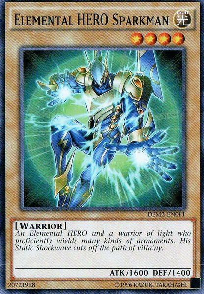 Elemental Hero Sparkman [DEM2-EN011] Common | Game Master's Emporium (The New GME)