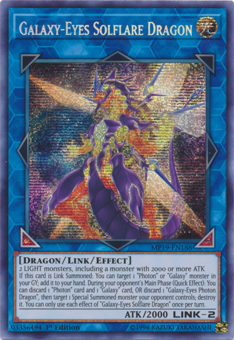 Galaxy-Eyes Solflare Dragon [MP19-EN188] Prismatic Secret Rare | Game Master's Emporium (The New GME)
