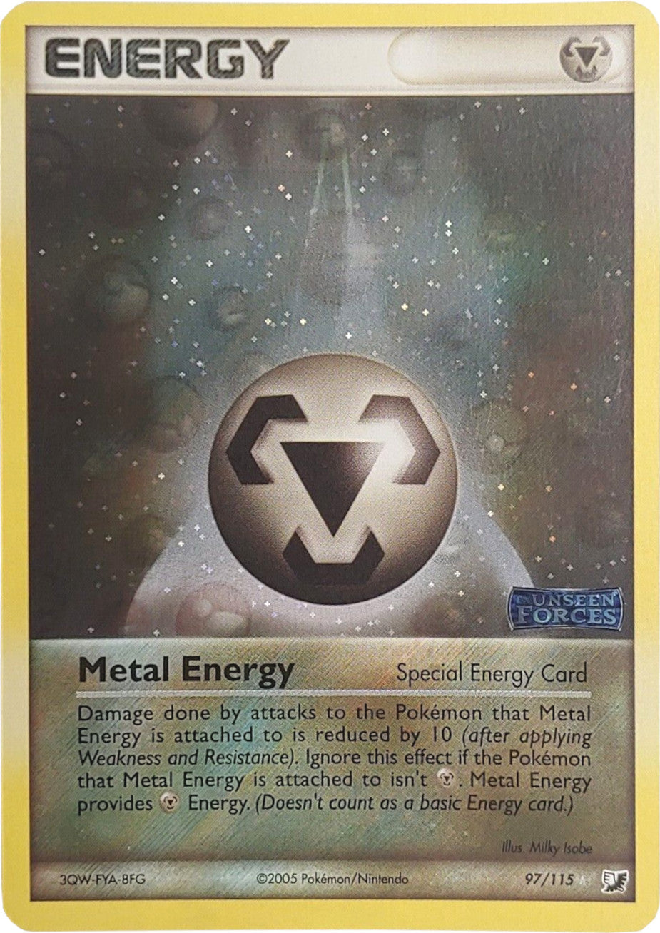 Metal Energy (97/115) (Stamped) [EX: Unseen Forces] | Game Master's Emporium (The New GME)