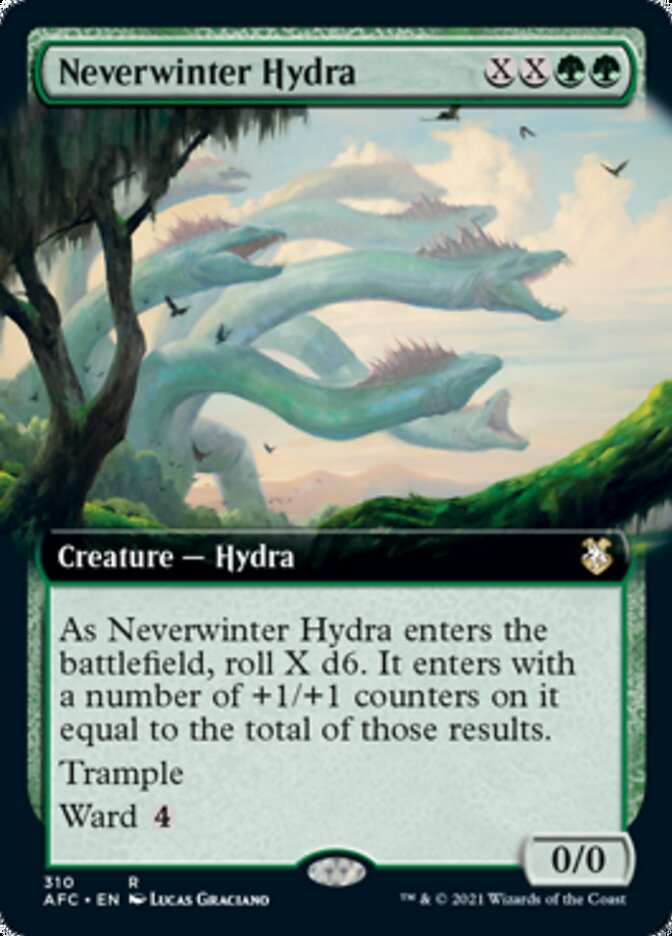 Neverwinter Hydra (Extended Art) [Dungeons & Dragons: Adventures in the Forgotten Realms Commander] | Game Master's Emporium (The New GME)