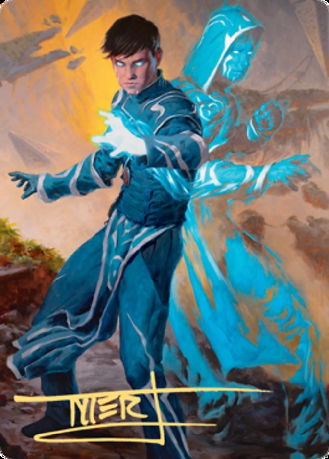 Jace, Mirror Mage 1 Art Card (Gold-Stamped Signature) [Zendikar Rising Art Series] | Game Master's Emporium (The New GME)